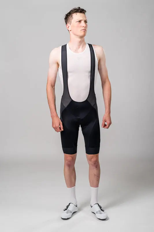 Silver Bib Short - Black - CUORE of Switzerland