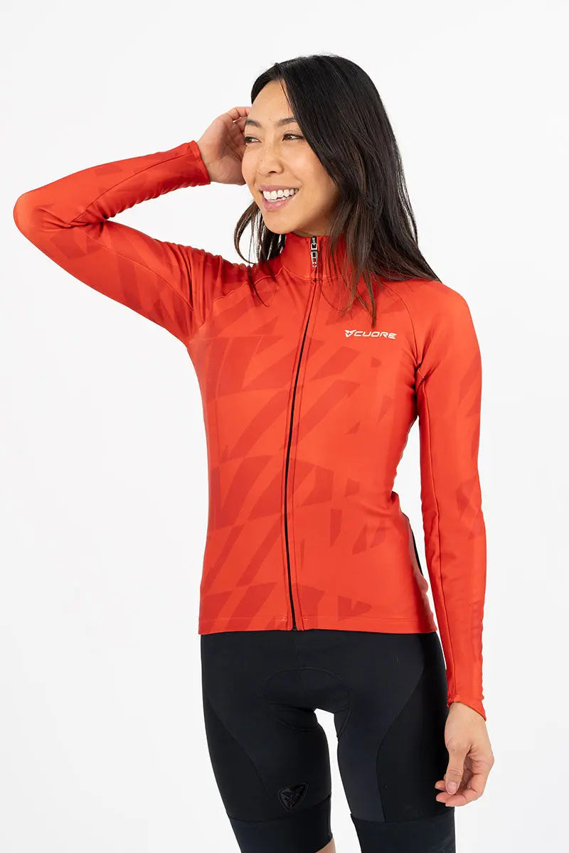 Silver Active Shield Jersey - Rust - CUORE of Switzerland