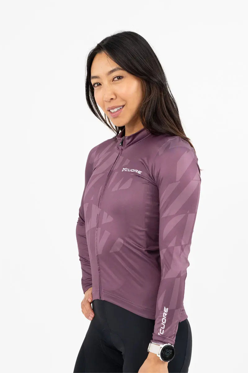 Silver Midweight Jersey - Plum - CUORE of Switzerland