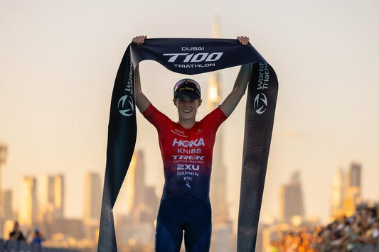 Taylor Knibb Clinches Inaugural T100 Triathlon World Championship in Dubai - CUORE of Switzerland