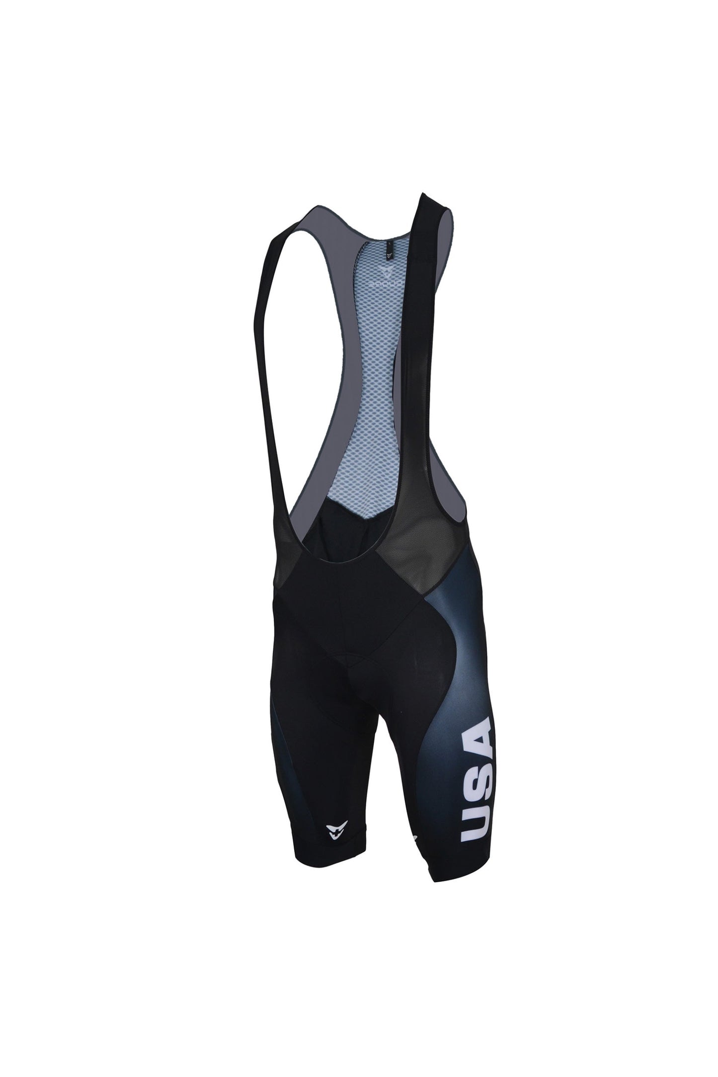 Silver Bib Short - USA Cycling - CUORE of Switzerland