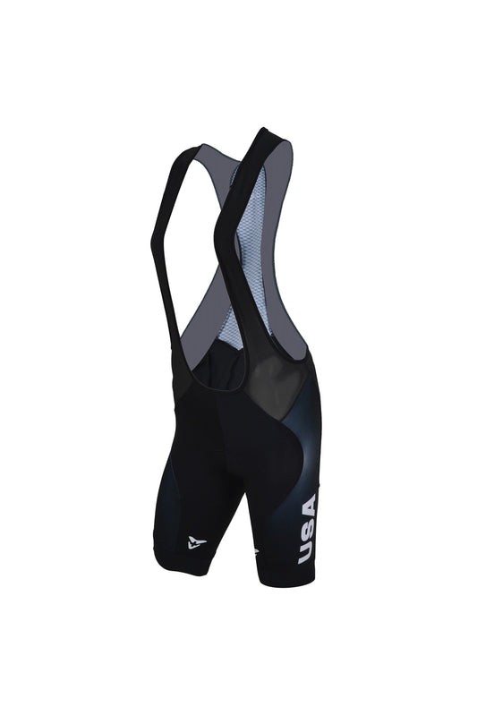 Silver Bib Short - USA Cycling - CUORE of Switzerland